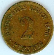 2 PFENNIG 1876 G - piękny stan !!!
