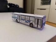  model kartonowy Jelcza Berliet PR100 1:72 polskie linie lotnicze PLL LOT