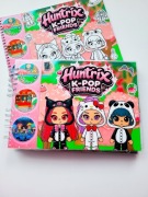 Książka na rzepy K-pop Demon Hunters. Zestaw z kolorowanką. 