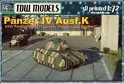 Panzer IV Ausf.K with Panther Ausf. F Turret - Druk 3D - 1:72
