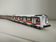 Model kartonowy metro warszawskie Simens Inspiro warszawa skala 1:87