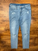 Spodnie jeansowe jeansy z dziurami rozdarciami jegginsy Denim 170 cm 14 lat