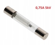 Bezpiecznik do mikrofali mikrofalówki 0,75A 5kV