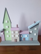 Drewniany domek rękodzieło 