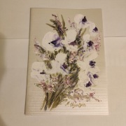 Kartka okolicznościowa malowana farbami rękodzieło