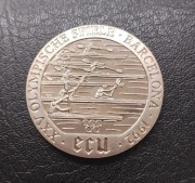 Numizmat okolicznościowy ECU Niemcy 1992 Igrzyska w Barcelonie ładny stan