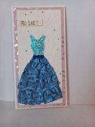 Ręcznie robiona kartka okolicznościowa, rękodzieło.