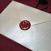 Pieczątki lakowe do zaproszeń serce