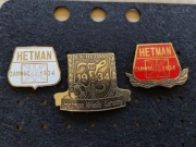 Hetman Zamość lubelskie 3 przypinki piny znaczki odznaki wpinki pin