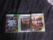 GRY XBOX 360 ZESTAW | GTA V | FAR CRY 2 | GEARS OF WAR