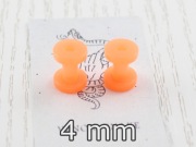 VENOM SNAKE nowe tunele plugi akryl pomarańczowe para 4mm VS172