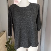 NOWA grafitowa bluzka sweterkowa Pepco S | elastyczna, cieplejsza