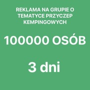 REKLAMA NA GRUPIE FACEBOOK 150000 osób 