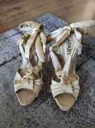 Sandały damskie złote APART r 39