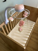 Łóżeczko VOX 120x60 vintage dąb + materac Babysense AIR + karuzela