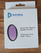 DIVEVOLK Diving Filter Magenta DLF67M 67mm – nowy, nieużywany