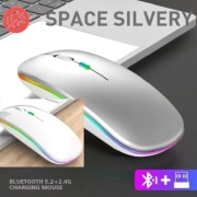 Bezprzewodowa Mysz RGB– Ergonomiczna, Ładowalna, Idealna do Gier i Pracy
