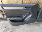 Boczek Tapicerka drzwi KOMPLET EUROPA Audi A5 Czarna Skóra Ambiente