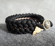 Bransoletka paracord Spartańska Tarcza i Strzała