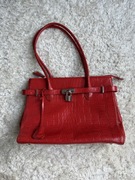 Torebka koralowa skóra naturalna