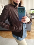 Skórzana kurtka NEXT, pilotka, kurtka vintage