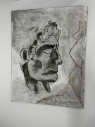 Obraz wykonany z betonu dekoracyjnego.