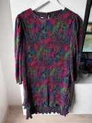 Plisowana sukienka Schmeinck Vintage lata 80/90 retro wzory kolorowa