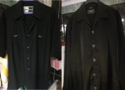 Zestaw 2 czarnych eleganckich koszul o rozmiarze M