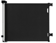 Rozsuwana bramka zabezpieczająca 0–180 cm czarna