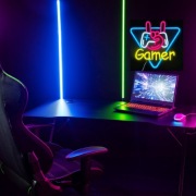 Neon LED na Ścianę USB RGB Stylowy Neon Dekoracja Ścienna do Pokoju gracza 