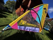 Deska windsurfing zestaw F2, 3 żagle, trapez-linki, 2 przeguby, miecz