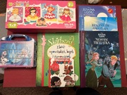 Zestaw puzzli , klocków i bajek dla dziewczynki