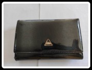 Portfel damski czarny bardzo pojemny dużo przegród