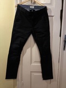 Spodnie chinosy John Henric Sweden butelkowa zieleń eleganckie W32