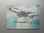 Odrzutowy samolot typu Delta-MON- model kartonowy 