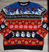 13* Primark Świąteczny sweter wzorki 2XL