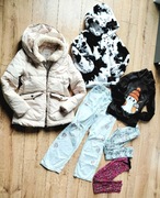 Paka zestaw ubrań kurtka Zara 146