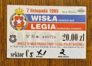 Wisła Kraków - Legia Warszawa - 07.11.1999