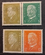 Deutsche Reich 1932, zusammendrucke Mi W-28,29 czyste z klejem z podlepką