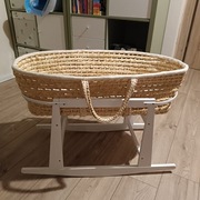 Kosz Mojżesza + stelaż na biegunach + materac 