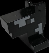 LEGO figurka MINECRAFT głowa czarnego konia