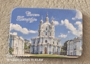 Magnes na lodówkę Sankt Petersburg. Leningrad. Rosja. Cerkiew Prawosławna. 