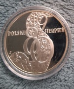 NBP 10 złotych 2010r  Polski sierpień 1980