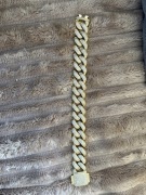 Bransoletka Diamond Cuban link 18mm złoto ICED STUFF