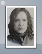 Portret Severusa Snapea,  format a3 w antyramie