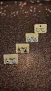 Rękodzieło kolczyki stal chirurgiczna donut pączek ale uroczo miniatury DIY