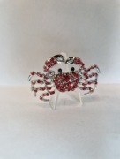 Broszka krab cyrkonie 