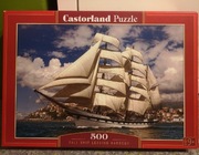 Puzzle 500 Castorland TALL SHIP LEAVING HARBOUR