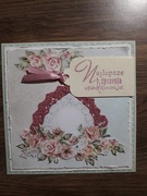 kartka z okazji urodzin, ręcznie wykonana