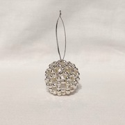 I143 Bombka z koralików ozdoba świąteczna Handmade Rękodzieło